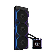 Hydroshift Iı-s Lcd 360tl Argb Sıvı Cpu Soğutucu - 360 Mm Aıo - 3,4 İnç Ips Lcd Kare Ekran - Papatya Zinciri - Düş