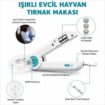 Işıklı Törpülü Evcil Hayvan Tırnak Makası