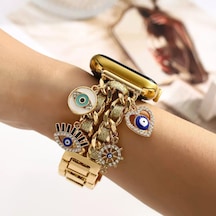 Kadınlar İçin Kalp Ve Anahtar Figürü, Kordon Ayarlanabilir Metal Tasarım Apple Watch 38mm-49-- Arası Ve Ultra/se/10-1 Serili Uyumlu