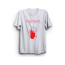 Revenge Baskılı Tshirt Beyaz