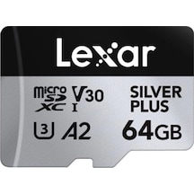 64gb Lexar Lmssıpl064g-bnang Hıgh-performance Sılver Plus Mıcrosdxc Uhs-ı Up To 205mb/s Read 100mb/s