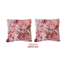 Kırlent Yastık Kılıfı Vip Kılıf 2 Adet-43X43 Cm(Kırmızı Yaprak) (525115836)