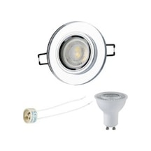 Zeus Yuvarlak Cam Spot Kasa Yl65-1611 Cam - Şeffaf