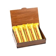 Sevdiklerinize Özel Ahşap Hediye Kutusunda 5 Adet Toblerone (549301809)