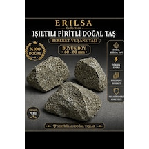 Sertifikalı Işıltılı Pirit Taşı Kütle 60-80 Mm Büyük Boy Koleksiy