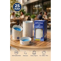 Külpro 25'li Tek Kullanımlık Jel Kül Tablası Kokusuz, Taşınabilir, Hijyenik Küllük Kamp, Kafe, Ofis, Araç Ve Dış Mekan
