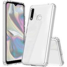 Ally Sm Galaxy Uyumlu A70e Anti -drop Darbe Emici Silikon  Kılıf Shockproof  Kılıf - 5775 Şeffaf