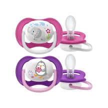 Philips Avent Scf080/08 Ultra Air Silikon Emzik 6-18 Ay Kız-7937 Çok Renkli