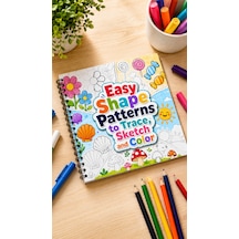 Easy Shape Patterns Trace Sketch Color Boyama Kitabı 20x20 Cm 30 Görsel
