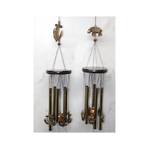 Metal Rüzgar Çanı Dekoratif Obje 65 Cm