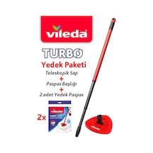 Vileda Turbo Sap + Classic Üçgen Başlık + 2'Li Yedek Paspas