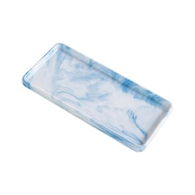 Homyl Yemek Odası Düğün Evi Için Seramik Banyo Vanity Tepsi Mavi Küçük Mavi