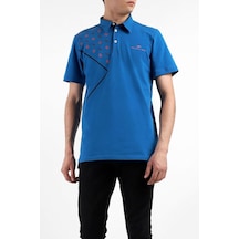 Bearraybon Erkek Polo Yaka T-Shirt-Saks (504684596) Saks