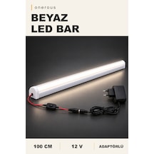 Onerous 100 Cm 12v Beyaz Led Bar, Anahtarlı, Adaptörlü Krem