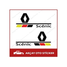 Renault Scenic Yan Ayna Sticker (Takım Set) Scenic Oto Sticker