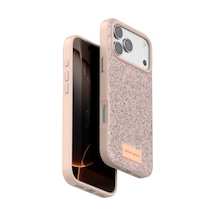 Onegif Apple İphone 17 Pro Max Bright Simli Kapak - Pembe 0.2M-Çok Renkli