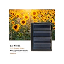 Diğer 0.23w 2v Polikristal Güneş Paneli - Dıy Oyuncak, Lamba, Fan Ve Bahçe Pompası İçin Su Geçirmez Taşınabilir Enerji