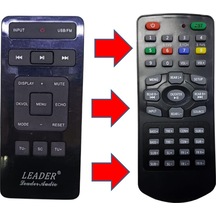 Leader Ld-850 - Ld 950 Ses Sistemi Kumandası