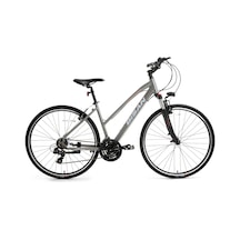 Bisan 8200 Trekking Bisikleti 45 Cm V 700c 21 Vites Açık Metalik Gri Beyaz Pembe Gri