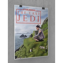 Star Wars Poster 45x60cm The Last Jedi Afiş - Kalın Poster Kağıdı Dijital Baskı