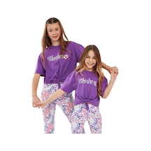 Skechers Graphic Tee G Short Sleeve Büyük Kız Çocuk T-shirt Sk241045-612 Fuşya