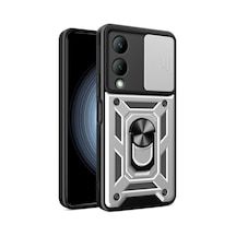 Vivo Y17s Kılıf Pars Lens Yüzüklü Silikon