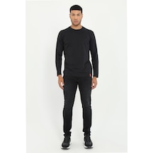 Erkek Slim Fit Siyah Jean-19315