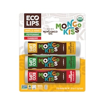 Eco Lips Mongo Kiss Peppermint + Vanilla Honey + Yumberry Lip Balm 3 x 7.1 G