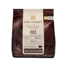 Callebaut Bitter Kuvertür Çikolata 400g - %54.5 Kakao Pastacılık Çikolatası 5'li Avantaj Paketi Tarı
