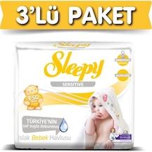 Sleepy Sensitive Islak Mendil 3 Adet (3X50 Yaprak)