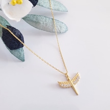 925 Ayar Gümüş Melek Model Kadın Gümüş Kolye (551665230)