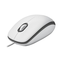 Logıtech 910-006764, M100 Beyaz, Usb Kablolu, 1000dpi, Optik, 3 Tuşlu, Mouse