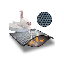 Elekli Kedi Kumu Paspası Küçük Boy Gri