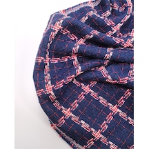 Lacivert Ekru Kırmızı Renklerde Şanel Dokuma Kumaş Elbiselik & Bluzluk En: 140cm-12613 Lacivert,ekru,kırmızı