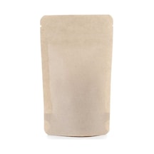 Packtory Kraft Aluminyum Kilitli Doypack Ambalaj 18X29+4,5 cm. 750 Gr. -50 Adet
