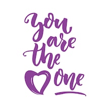 You Are The Pne Sticker 17x17 Cm Mor