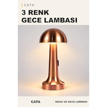 Cata 3 Renk Masa Lambası Altın