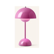 Flowerpot Vp9 Masa Lambası, Şarjlı, Led, Verner Panton Pembe