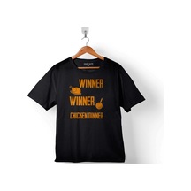 Spiderman Playerunknown'S Battlegrounds Pubg Winner 2 Çocuk Tişört Siyah