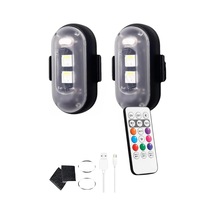 Uzaktan Kumandalı 2'li Çakar Led/şarjlı Mini Led Işık/drone Işığı/anti Çarpışma Uyarı Işığı Diğer