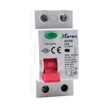 Xkoren Xkr06-2ac30-100, Ac 2-kutup 100a/30ma/6ka Kaçak Akım Röle