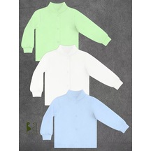 Fabrika Bambuk Düğmeli Üstler 53565492 Açık Mavi