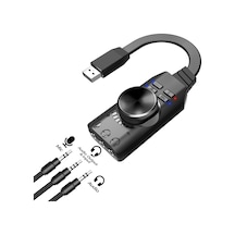 Plextone GS3 7.1 Kanal USB Mikrofon Girişli Harici Ses Kartı