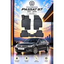 Volkswagen Passat B7 2011-2014 Aracınıza Özel Üretim Havuzlu Paspas Takımı A+ -mod-