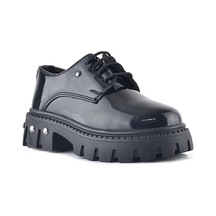 Rakerplus Siyah Rugan Bağcıklı Metal Detaylı Kız Çocuk Oxford Günlük Ayakkabı Siyah Rakerplus Siyah Rugan Bağcıklı Metal Detaylı Kız Çocuk Oxford Günlük Ayakkabı Siyah