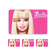 4 Adet Barbie Kart Kaplama Sticker Kart Etiketi 1