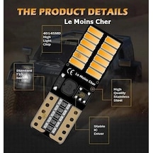 Mercury Marinerplaka Parklar Için T10 Turuncu Ampul 2 Adet