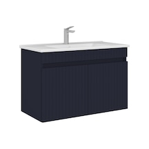 Orka Tivoli 85 Cm Mat Lacivert Banyo Dolabı Alt Modül Lavabo Lacivert