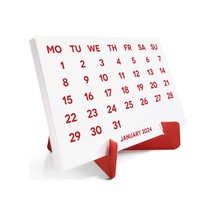 2027 Takvimi, 2027 Masa Takvimi Kırmızı Renk, 2027 Calendar, 2027 Desk Calendar Red Color