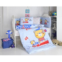 Komfort Home Bebek Uyku Seti 8 Parça Ranforce %100 Pamuk /Captain